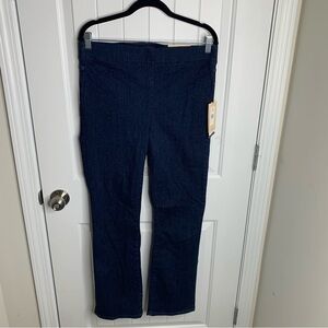 NYDJ pull on slim high waisted bootcut dark wash langley jeans size 14 16 large